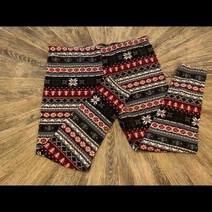 Fleeced winter leggings